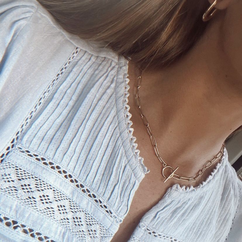 Collar eslabones gancho